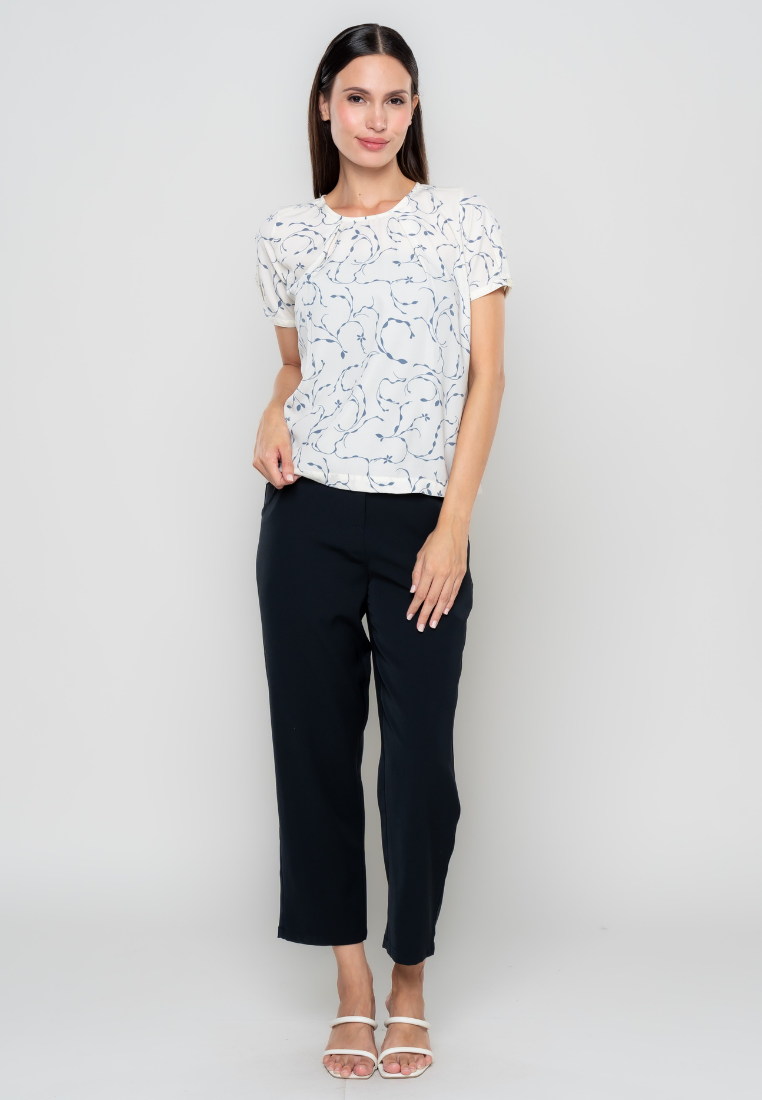 Yves Inverted Pleated Top