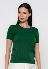 Lucille Textured Knit Blouse