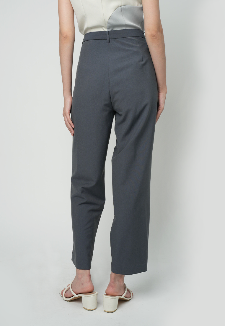 Kaydence Slim Pants with a Button Tab opening in the Waistband