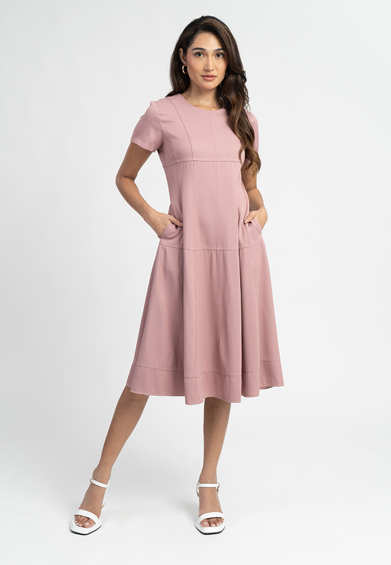 Sarie Fit-and-Flare Midi Dress
