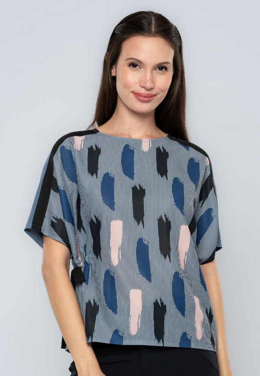 Destiny Extended Sleeves Printed Blouse