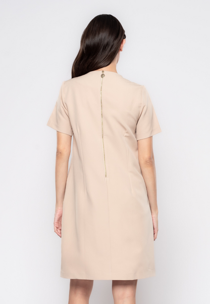 Margaux Contrasted Pocket Shift Dress