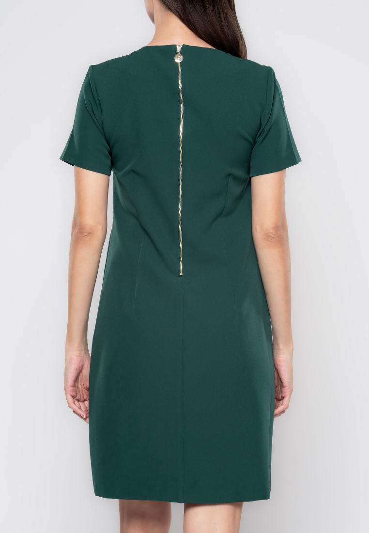 Margaux Contrasted Pocket Shift Dress