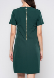 Margaux Contrasted Pocket Shift Dress