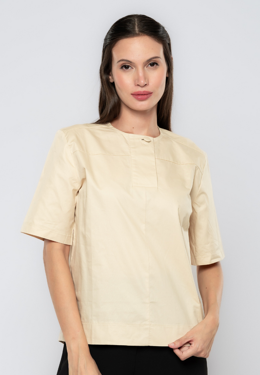 Franzi Boxy Cotton Blouse