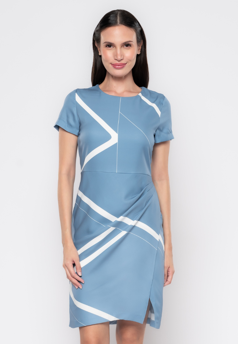 Delphi Line Printed Pencil Dress