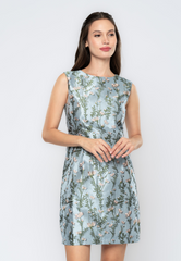 Fleur Floral Jacquard Sheath Dress