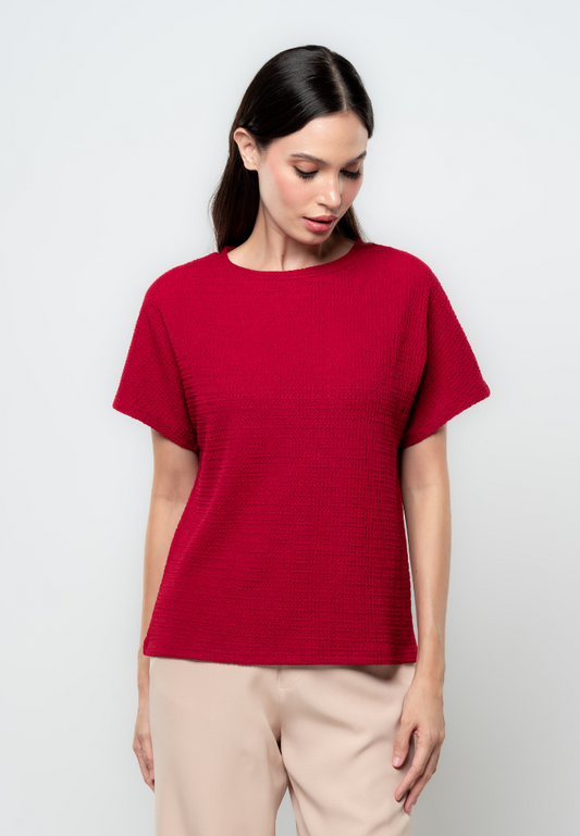 Althea Textured Flat Knit Top