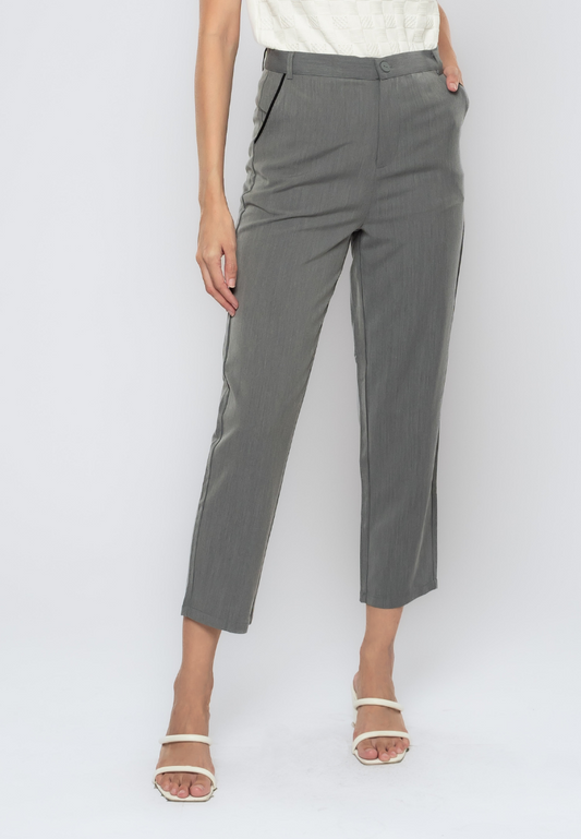 Canyl Casual Slim Pants with Contrasted Pocket Lip