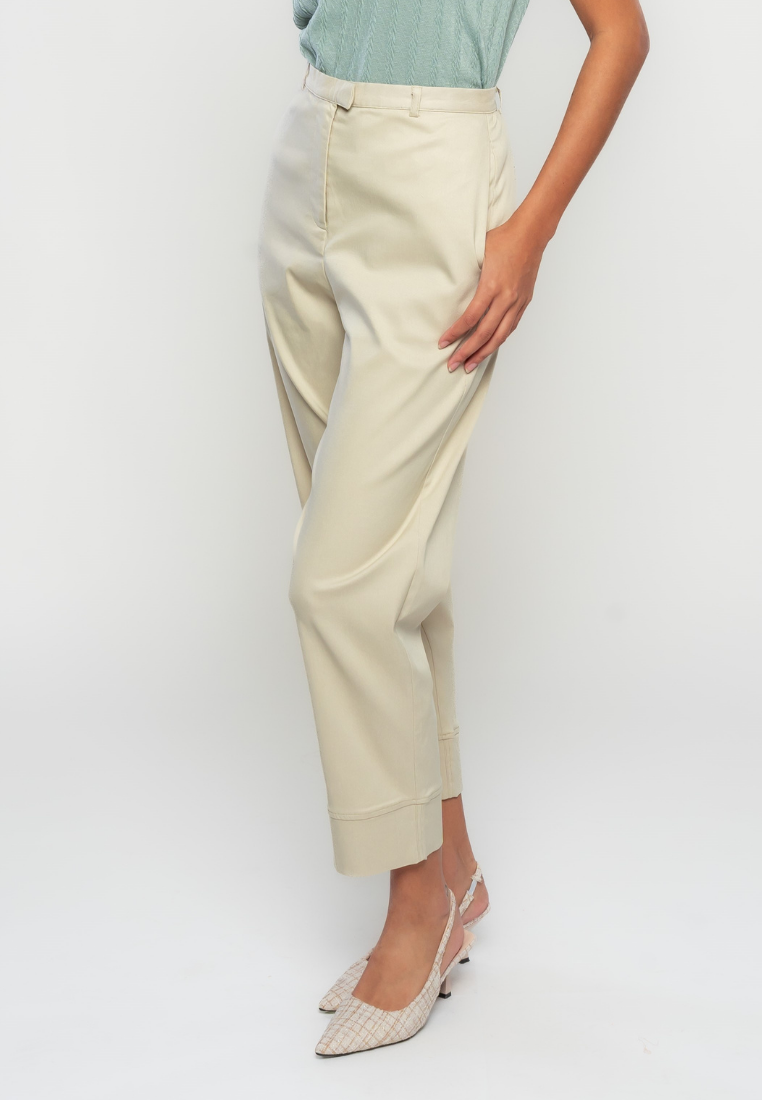 Dominique Sitched Hem Relaxed Pants