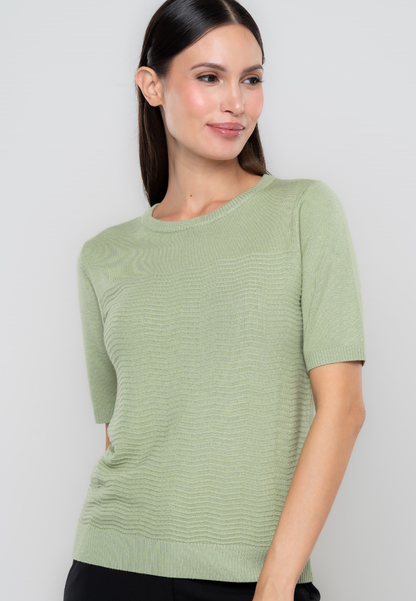 Nylah Textured Knit Top