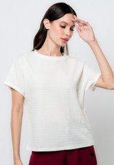 Althea Textured Flat Knit Top