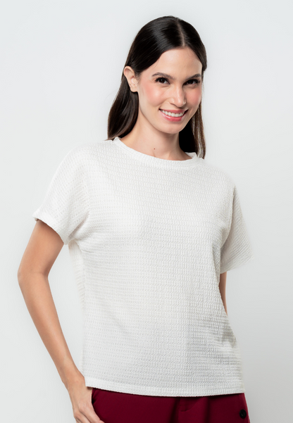 Althea Textured Flat Knit Top