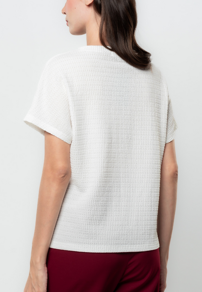 Althea Textured Flat Knit Top