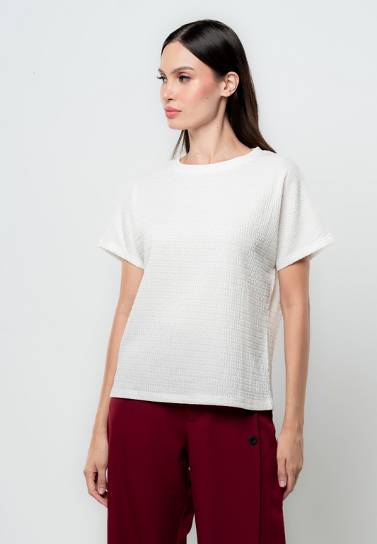 Althea Textured Flat Knit Top