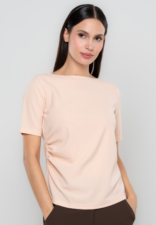 Leila Side Ruched Detailed Top