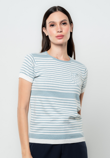 Billie Striped Flat Knit