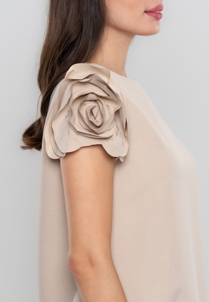 Persephone Rose Sleeve Shift Dress