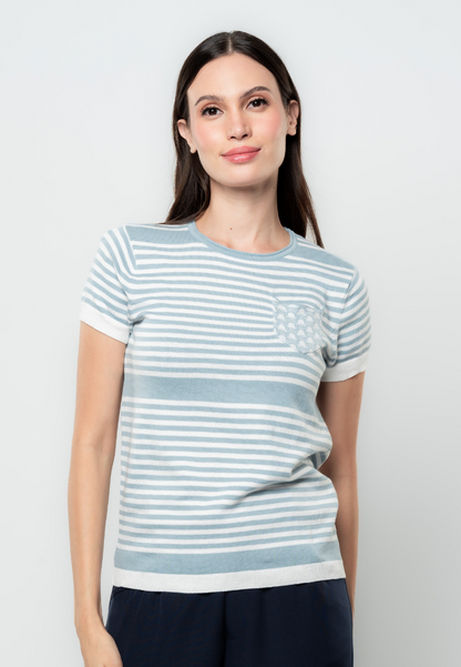 Billie Striped Flat Knit