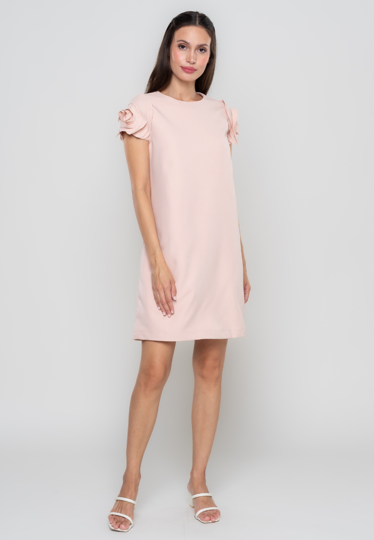 Persephone Rose Sleeve Shift Dress