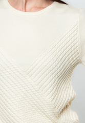 Gelly Line Textured Flat knit Top