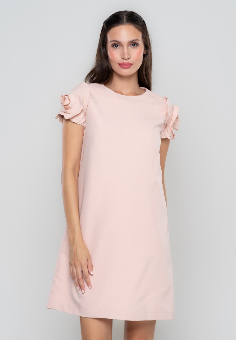 Persephone Rose Sleeve Shift Dress