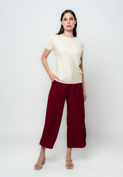 Gelly Line Textured Flat knit Top