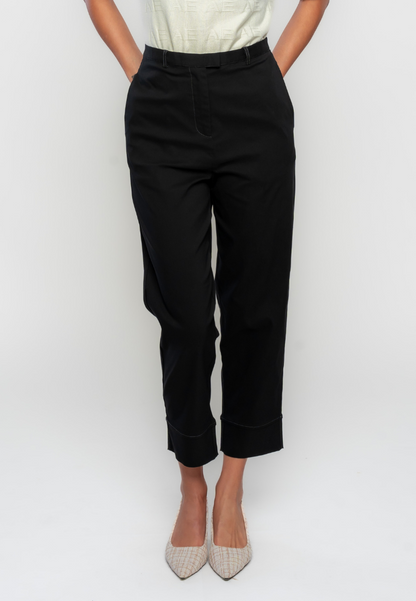 Dominique Sitched Hem Relaxed Pants