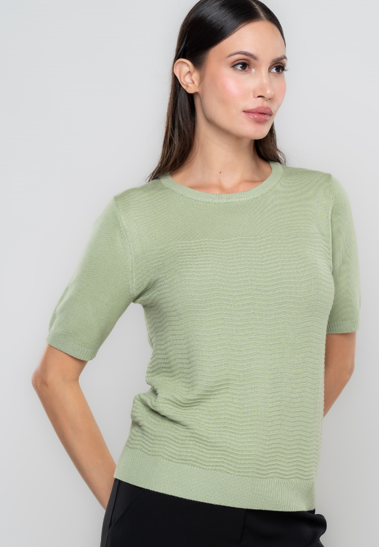 Nylah Textured Knit Top