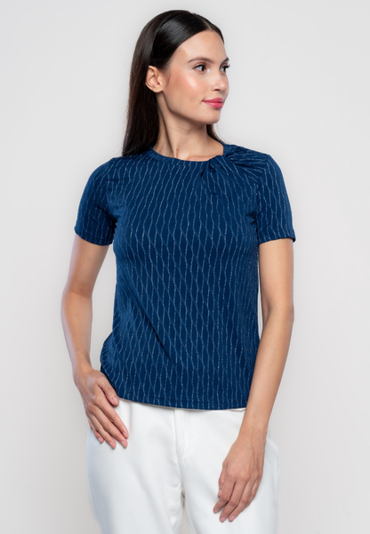 Maritza Contrast Embossed Flat Knit