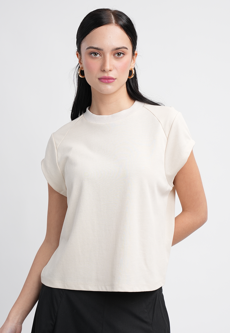 Emily Classic Black Crew Neck Top