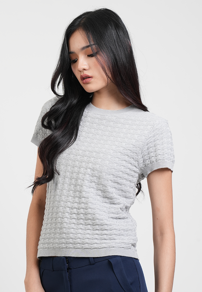 Chantel Textured Waffle Knit Top