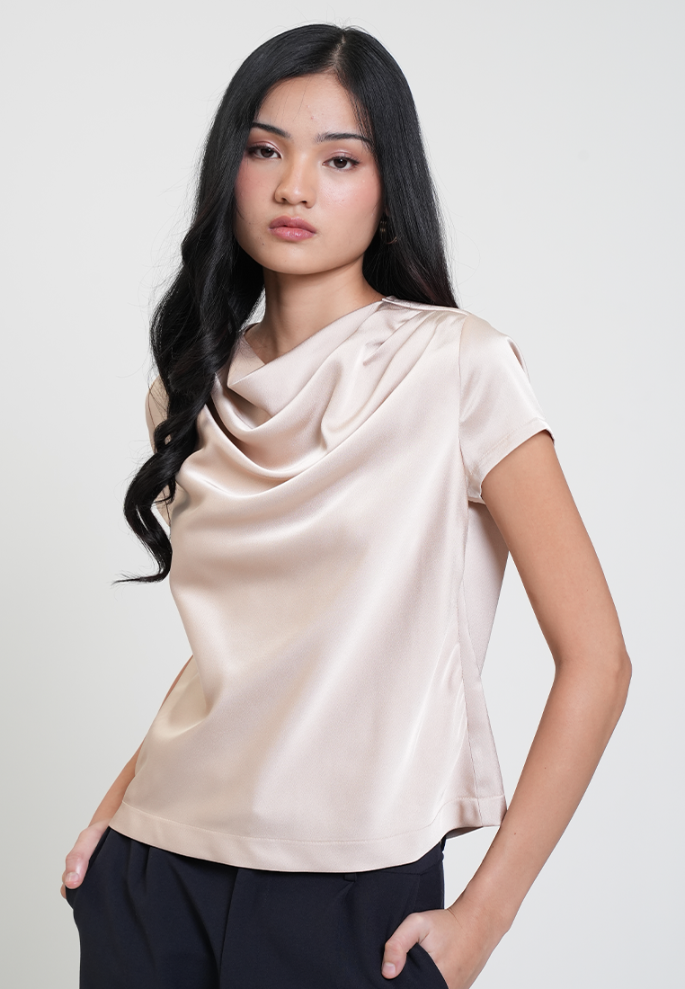Jasmine Draped Neck Relaxed Top