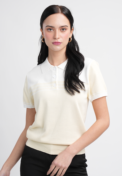 Jessica Classic Polo Knit Top