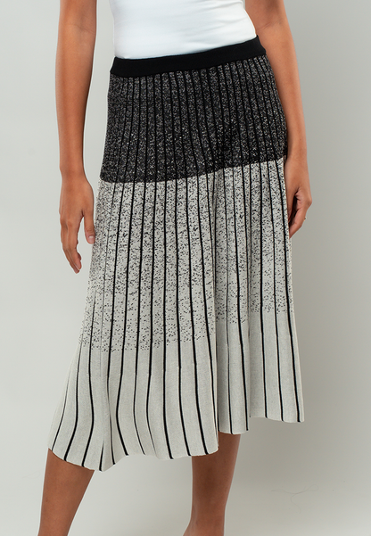Sarah Knitted Midi Pleated Skirt
