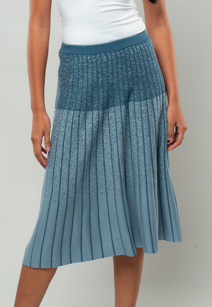 Sarah Knitted Midi Pleated Skirt