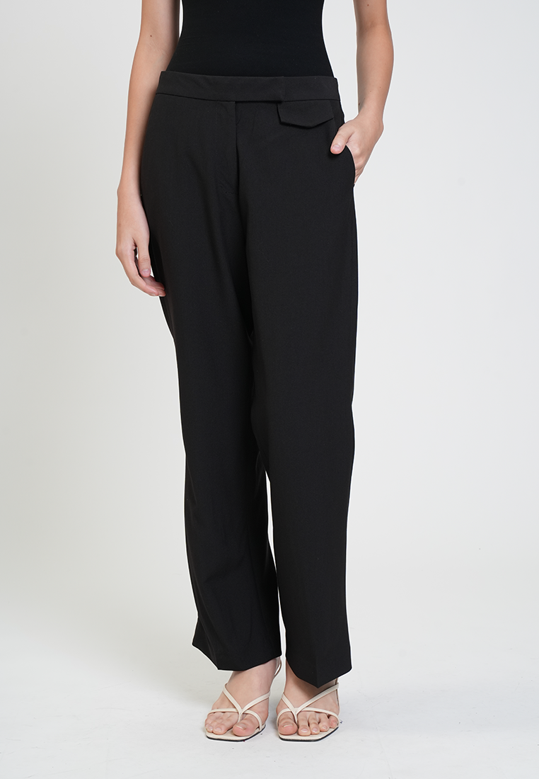 Venice Straight-Leg Trousers with Pockets