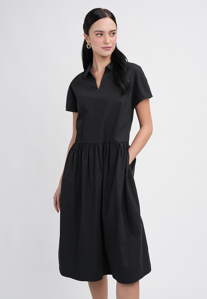 Noelle Collared Midi Dress