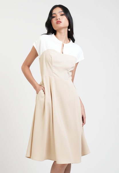 Juliette Colorblock A-Line Dress