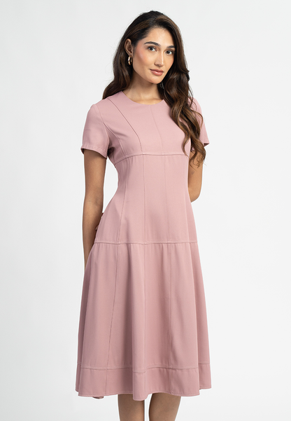 Sarie Fit-and-Flare Midi Dress