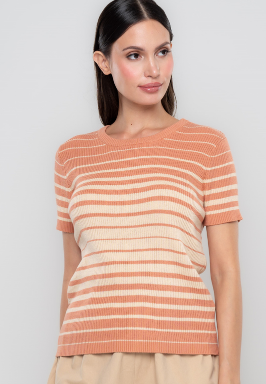 Bristol Stripe-Printed Flatknit