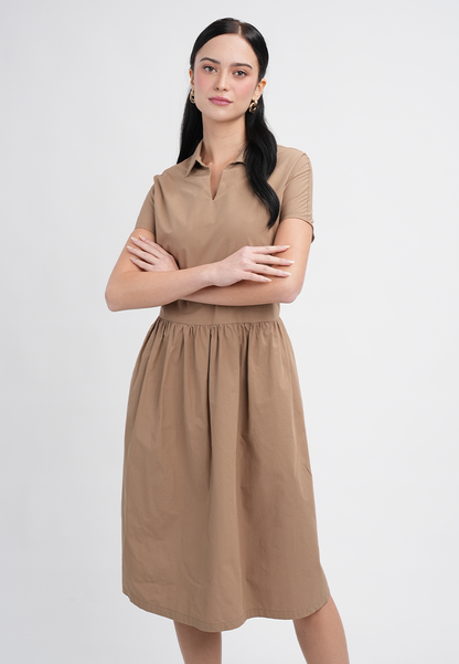 Noelle Collared Midi Dress