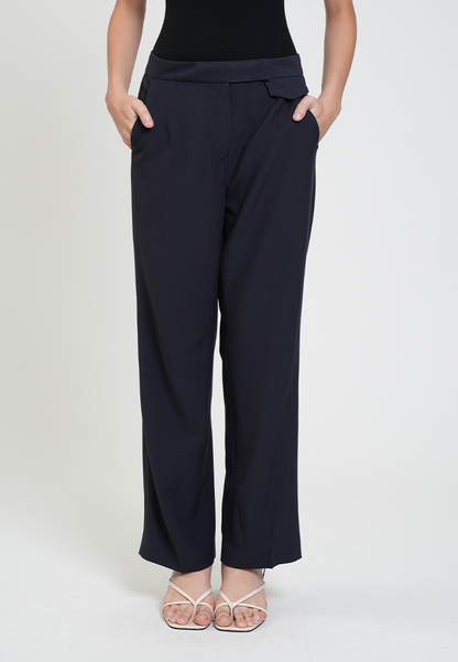Venice Straight-Leg Trousers with Pockets