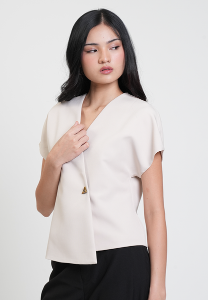 Eliza V-neck Asymmetric Wrap Top