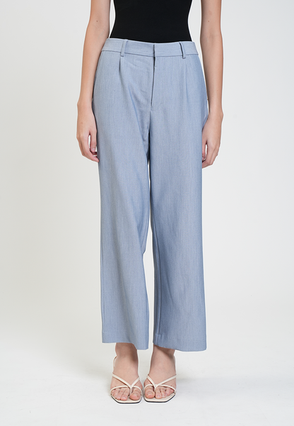 Rachel Pleated Wide-Leg Trousers
