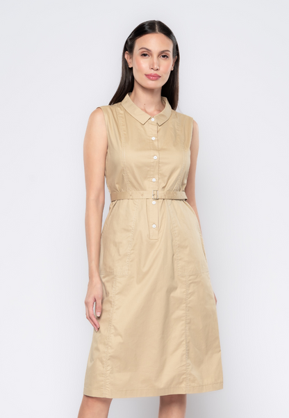 Claire A-Line Cotton Shirt Dress