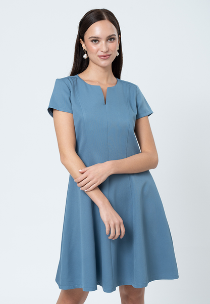 Mirren A-line Dress With V Cut