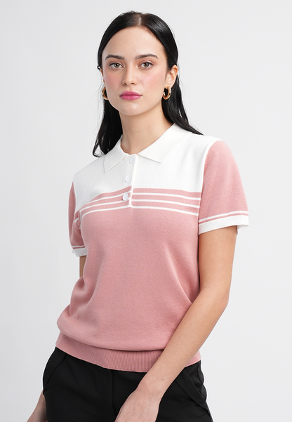 Jessica Classic Polo Knit Top