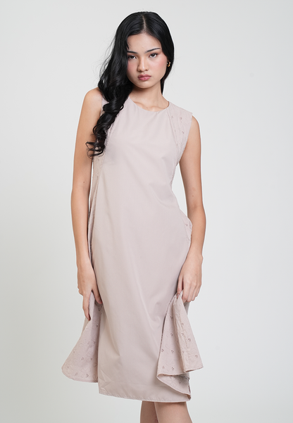 Andrea Side Lace Panel A-line Dress