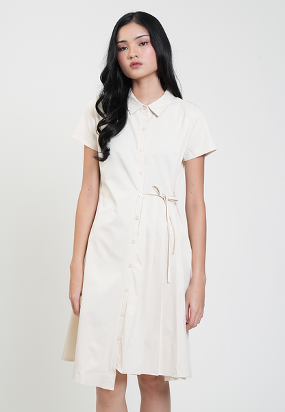 Elodie Button-Down Waist Tie Dress